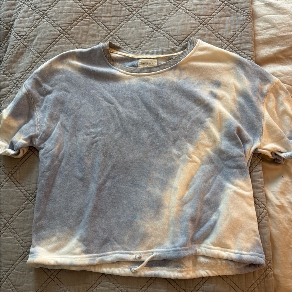 Tie-Dye Cropped Sweatshirt